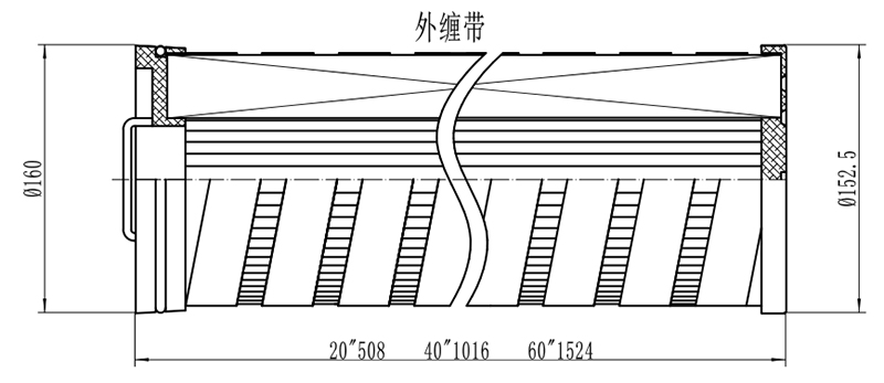 替代pall水濾芯外(wài)纏帶圖